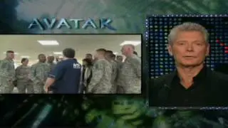 'Avatar' bad guy visits troops
