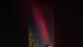 Северное сияние сегодня вечером в Ледюке, Альберта 🇨🇦 #шорты