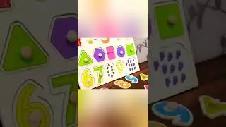 Montessori wooden😍😍😍 puzzles hand grab😊😊 board education toy🔥🔥#short
