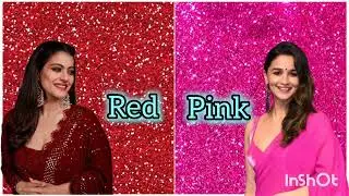 Red vs pink look /heels 👠/nails 💅/outfit /purse 👛/Makeup 💄👗#fashion #trending #makeup #viral #dress