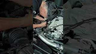 Audi RS5 under going Motul Engine Oil Servicing Package!