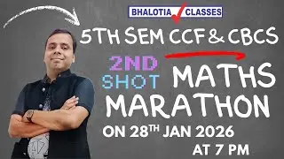 5TH SEM | CBCS & CCF | MATHS | 2ND SHOT | BCOM | CU