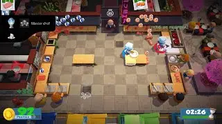 TROFEO DE PLATINO - Overcooked 2 - Master Chef & Banquete Suculento