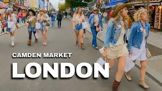 London, UK 🇬🇧 • Camden Market • Walking Tour in 4K