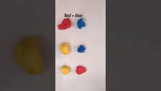 Colour mixing | let&rsquo;s mix primary colours together | clay art #easy #art #create #diy #painting #fun