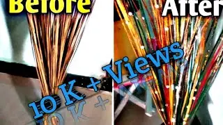 Reuse of broom stick |Coconut leaf stick craft |easy diy