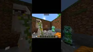 Minecraft creeper vs iron golem #shorts #video #minecraft