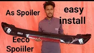 As Spoiler Maruti Eeco Black colour With LED Lights