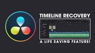 How to Restore a Timeline Backup in Davinci Resolve - Timeline Recovery.