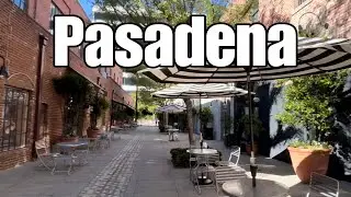 Old Town Pasadena, Pasadena California United States 🇺🇸 4K 60fps Walk Street Scene September 2022