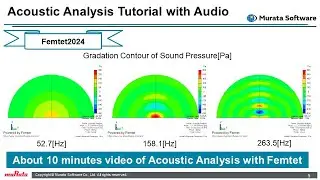 Acoustic Analysis Tutorial (Femtet2024)
