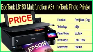 EPSON  L8180 MULTIFUNCTION INK TANK PHOTO PRINTER