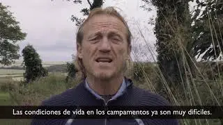 Jerome Flynn habla sobre la Emergencia de COVID-19 en los campamentos de refugiados.