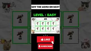 Say The Word On Beat Challenge | Level 1 - 5 | Level Easy to Insane