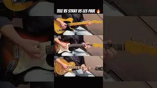 Fender Tele vs Strat vs Gibson Les Paul - best guitar tone?🔥 #shorts #youtubeshorts #music #guitar