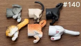 猫のしっぽマグネット。CAT BUTT MAGNETS. Cute stationery. KIKKERLAND