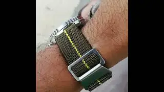 Citizen Promaster NY0040-09W full lume dial on French military style strap from AliExpress