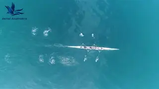 (Drone) Gibraltar: Rowing practice