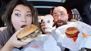 Trying The NEW MANGO HABANERO KING BURGER | Burger King Car Mukbang