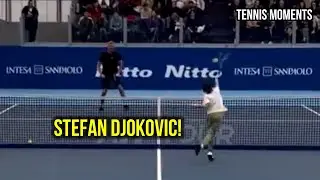 Novak Djokovic&rsquo;s son Stefan plays an INCREDIBLE point!