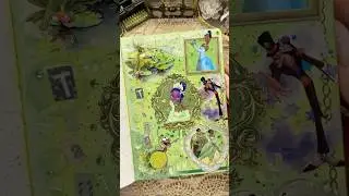 ASMR journal Disney Tiana from The Princess and the Frog👑🐸💚✨|#asmr #scrapbooking #journal #diy