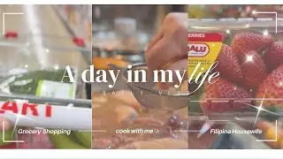 🌥️DAILY VLOG of a FILIPINA HOUSEWIFE 🌺Let&rsquo;s go Grocery Shopping!! ✨Cooking 🍽️ Grocery Haul + Restock