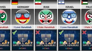 Countries That Love Or Hate Hanukkah Festival [Countryballs]