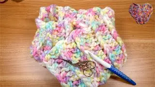 H&auml;keln | Loop-Schal aus Kuschelwolle | Einfache Winteranleitung | H&auml;keln Lernen