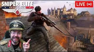 Hunting Allied Snipers - Sniper Elite Resistance with Hans!