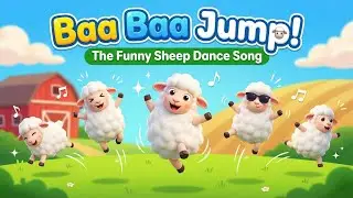 Baa Baa Jump The Funny Sheep | Kids song 