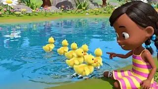 Six Little Ducks Splash Splash Splash | Nursery Rhymes for Kids & Baby Songs