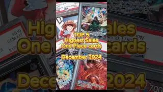 Highest sales in December 2024 One Piece TCG #tcg #onepiece #onepiececardgame #psa #investing