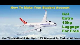 Best Flight for students|How to make student account|Turkish airlines|#flight  #turkishairlines #fly