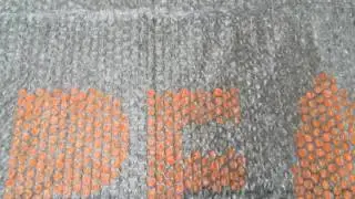 Peace Pop: Extra-Large Bubble Wrap Street Art Installation, Chicago