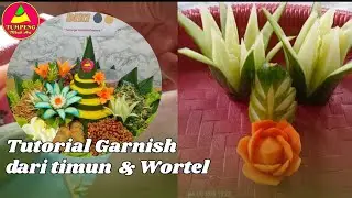 KREASI TIMUN WORTEL! TUTORIAL GARNISH