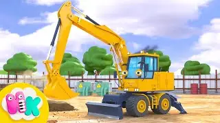 Багери и Камиони | Строителни Машини песен | HeyKids - Детски Песни