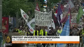 'Odbranimo univerzitete': Protest profesora pred Vladom Srbije