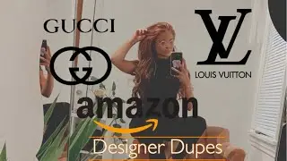 AMAZON DESIGNER DUPES | LOOKALIKES | LOUIS VUITTON | GUCCI | QUAY | FOREO | frankiegenevieve