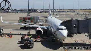 VH-YIQ Full Turnaround Timelapse Gate 146 At Perth Airport.