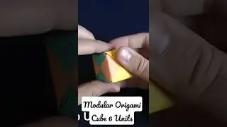 How to make a Modular Origami Cube with 6 Units