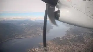 Air Canada Express DHC-8-300Q Dash 8 Cabin Takeoff from CYLW