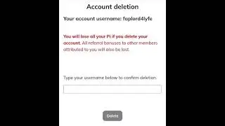DELETE YOUR ACCOUNT IN PI NETWORK #viralvideo #pinetwork #picoins #bitcoin #viral