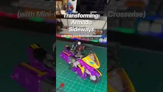 Transforming: #transformers Armada  Sideways (with Mini-Cons Rook and Crosswise)
