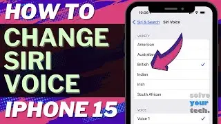 How to Change Siri Voice on iPhone 15