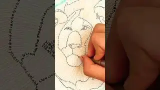 Lion Drawing 🦁 Creative Letter Art