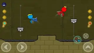 Red & blue stickman level 10 to 14 gameplay video II Amazing game II Game is crazy II