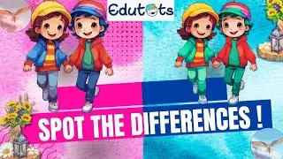 Spot the Difference for Kids,Brain Game, Picture Puzzle,Fun Learning,Observation Focus Game for Kids