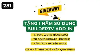 In PDF, WORD tự động m&agrave; kh&ocirc;ng cần Mở file - Tặng 01 năm sử dụng BuilderTV Add-in
