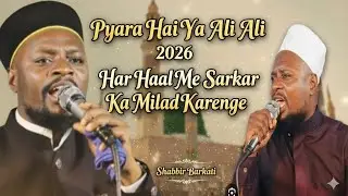 New Kalam Shabbir Barkati Pyara, Pyara Hai Ya Ali Ali 2026 Har Haal Me Sarkar Ka Milad Jumma Mubarak