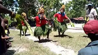 Tatanua Dancing group. Lengenia cultural group performing Tatanua dance at Konos, New Ireland,PNG